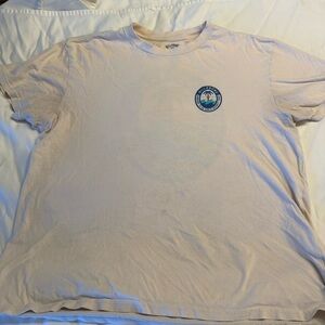 Billabong beige logo surf tee, size M, 100% cotton